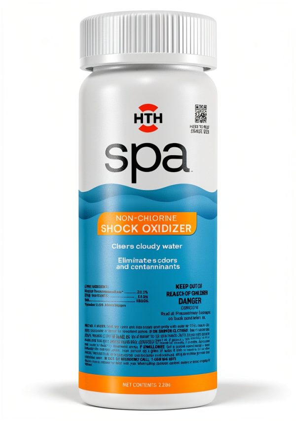HTH Spa Shock Oxidizer 2.25 lb – Clears Cloudy Water, Reduces Odor-0