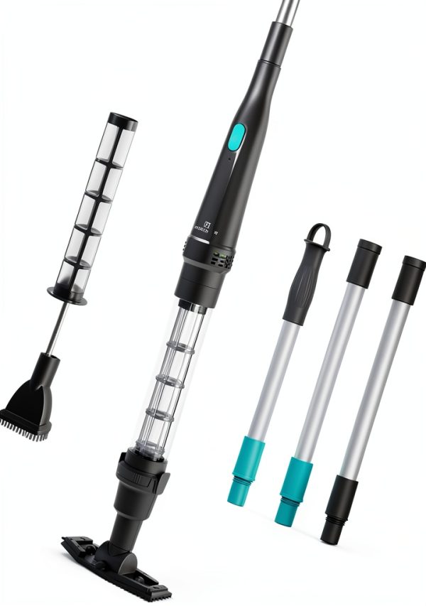 Handheld Spa Hot Tub Vacuum PoolMr Cordless 90min Dual Brush Black-0