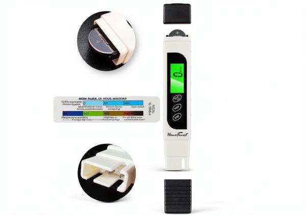 TDS Meter, Digital Water Tester - Accurate and Reliable, Measures TDS, EC & Temperature (°F/°C), 0-9990ppm, Water Test Meter for Drinking Water, RO/DI System, Aquariums, etc​​-2
