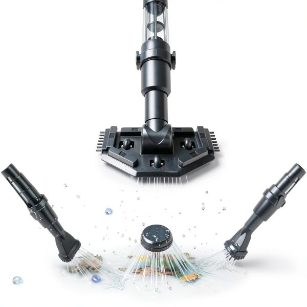 Handheld Spa Hot Tub Vacuum PoolMr Cordless 90min Dual Brush Black-4