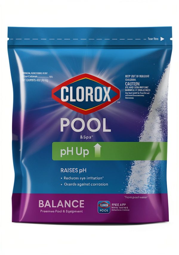 Clorox Pool Spa Swimming Pool pH Up 4lb Granular Balancer-0