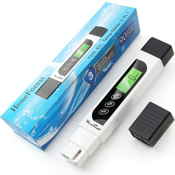 TDS Meter, Digital Water Tester - Accurate and Reliable, Measures TDS, EC & Temperature (°F/°C), 0-9990ppm, Water Test Meter for Drinking Water, RO/DI System, Aquariums, etc​​-0